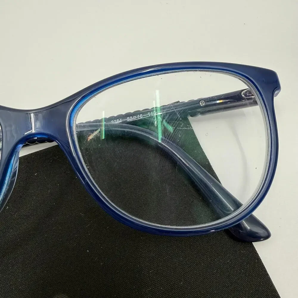 Vogue Eyewear Glasses VO 5030 Frame Only 53 16 140 Cat Eye Blue Acetate